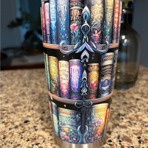 Just One MoreChapter Coffee/Tea cup on the go with lid and rubber sippy or straw - Picture 2 of 5